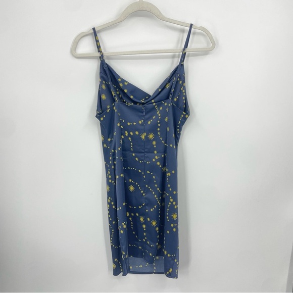 Urban Outfitters Mallory Stars Dress size Sz S blue yellow - Picture 2 of 7